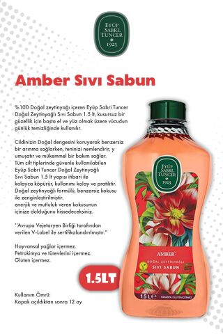Eyüp Sabri Tuncer Amber ve Hawaii Ananas 1.5L Sıvı Sabun ve ROSIE
