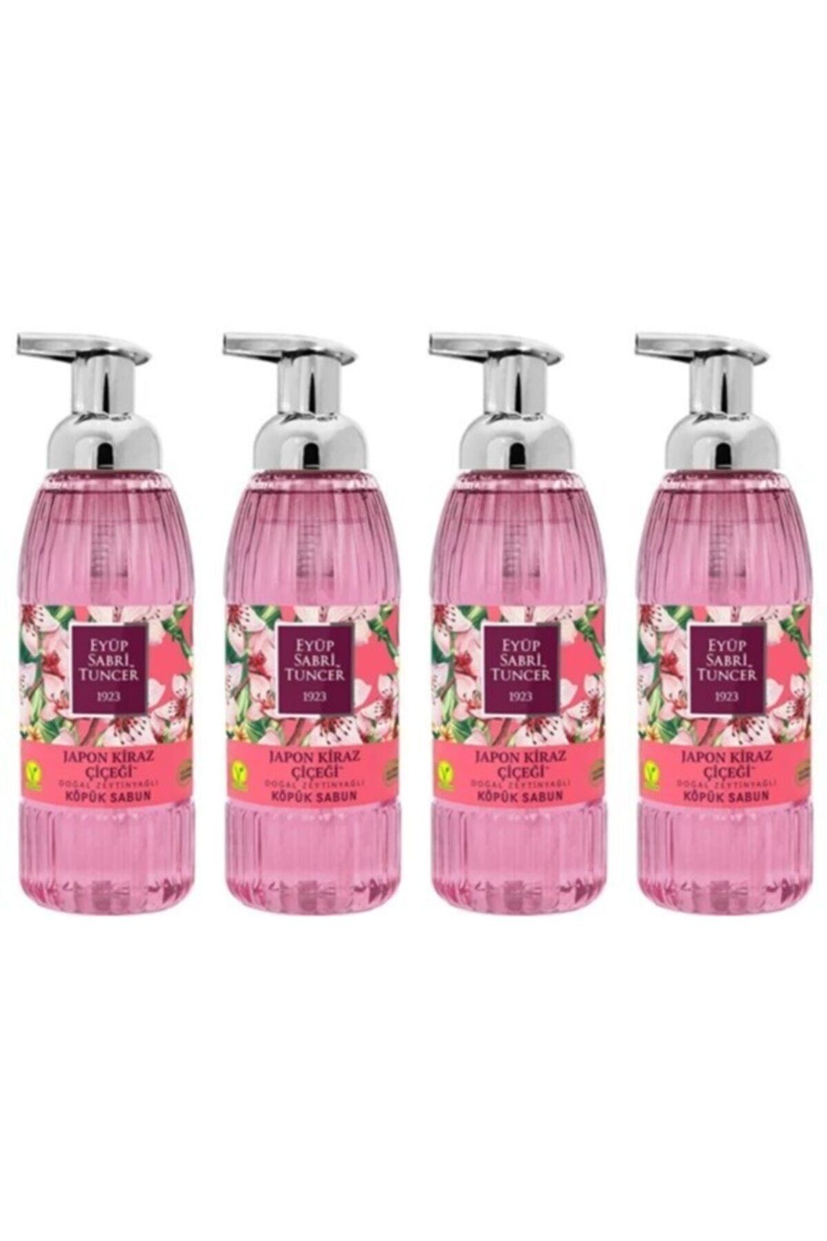 Eyüp Sabri Tuncer Zeytinyağlı Japon Kiraz Çiçeği Köpük Sabun 500 ML x 4