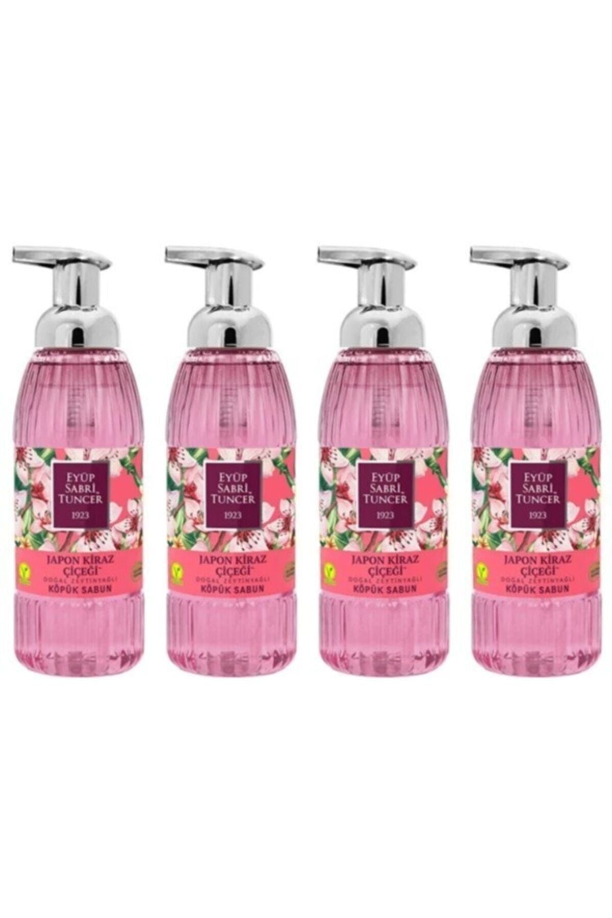 Eyüp Sabri Tuncer Zeytinyağlı Japon Kiraz Çiçeği Köpük Sabun 500 ML x 4
