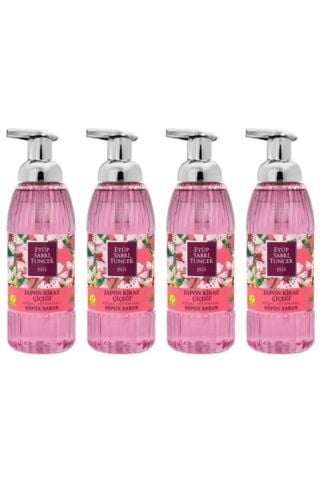 Eyüp Sabri Tuncer Zeytinyağlı Japon Kiraz Çiçeği Köpük Sabun 500 ML x 4