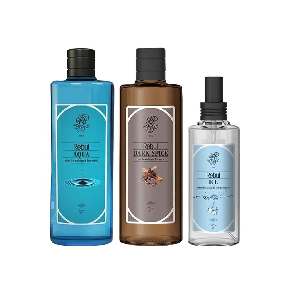 Rebul Ice 100 ml, Dark Spice ve Aqua Kolonya 270ML