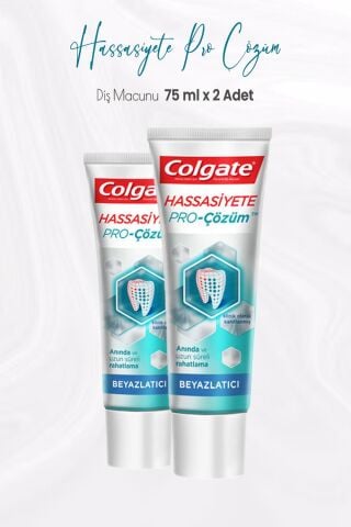 Colgate Hassasiyete Pro Çözüm Beyazlatıcı Diş Macunu 75 ml x 2 Adet