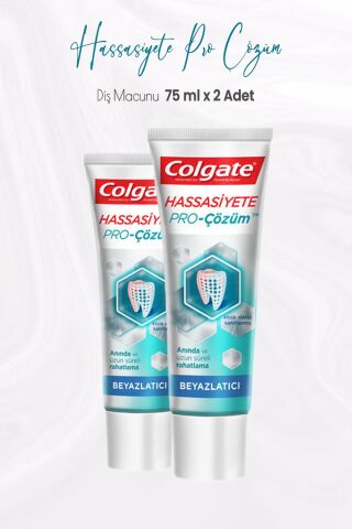 Colgate Hassasiyete Pro Çözüm Beyazlatıcı Diş Macunu 75 ml x 2 Adet