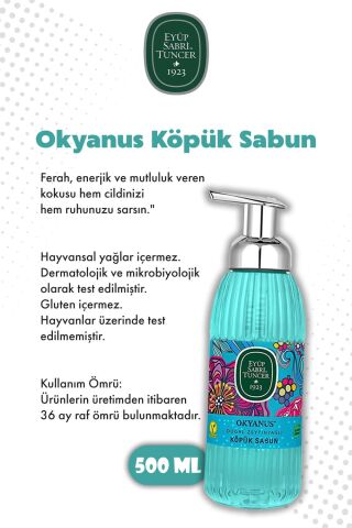 Eyüp Sabri Tuncer Ferah Esinti 4'lü Set 500 ML Köpük Sabun ve ROSIE