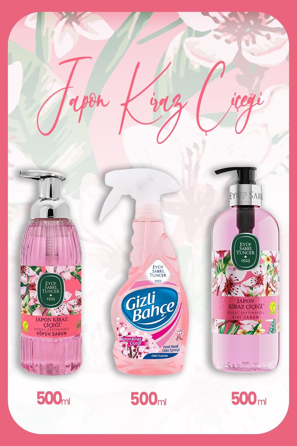 Eyüp Sabri Tuncer Zeytinyağlı Japon Kiraz Çiçeği Seti 6