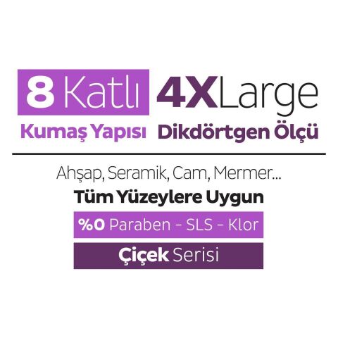 Sleepy Easy Clean Orkide Bahçesi Mopa Uyumlu Yer Temizlik Havlusu 20 Yaprak
