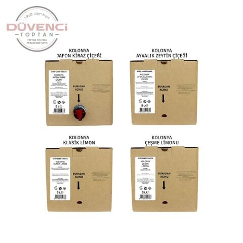 Eyüp Sabri Tuncer Ayvalık Zeytin Çiçeği, Japon Kiraz Çiçeği, Çeşme Limonu ve Klasik Limon Kolonyası 5 lt