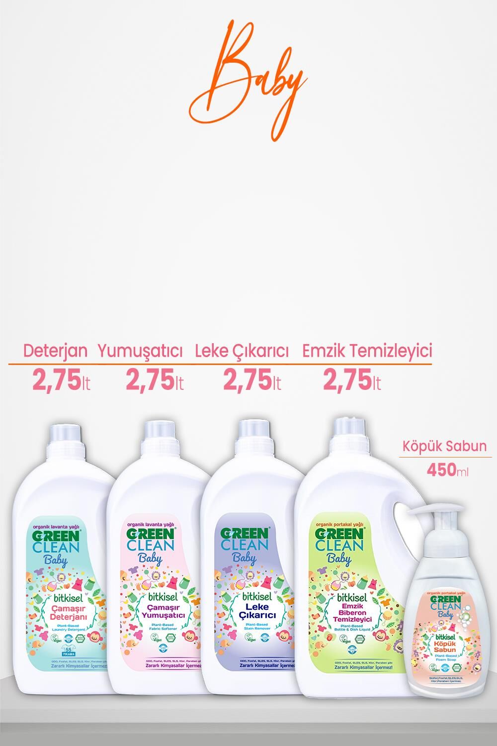 Green Clean Baby Hijyen Seti 5