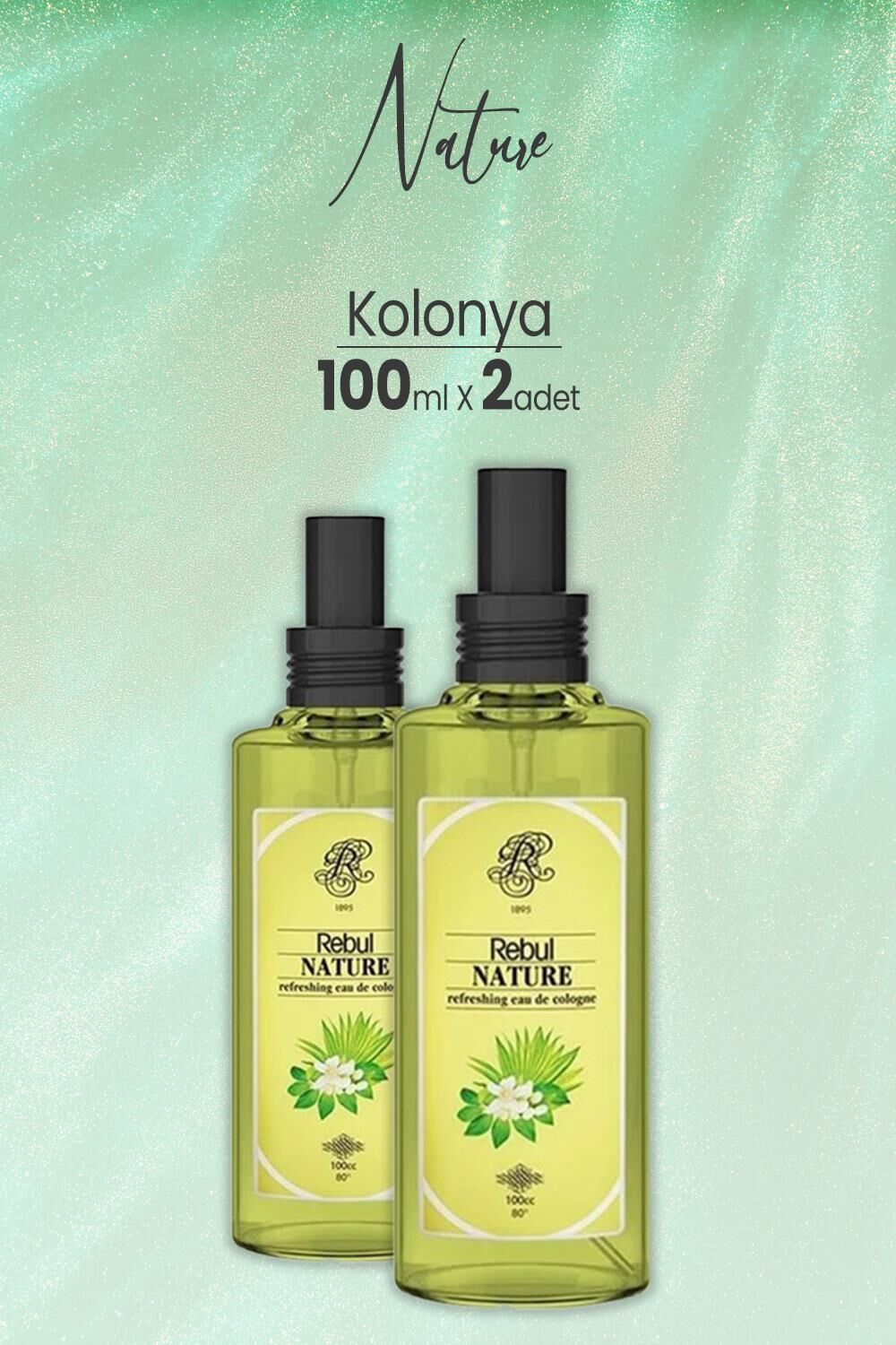 Rebul Nature Sprey Kolonya 100 ml x 2 Adet