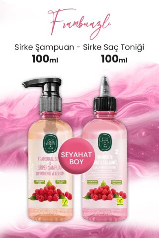 Eyüp Sabri Tuncer Sirke Frambuazlı Şampuan 100 ml ve Saç Toniği 100 ml