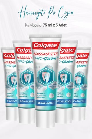 Colgate Hassasiyete Pro Çözüm Beyazlatıcı Diş Macunu 75 ml x 5 Adet