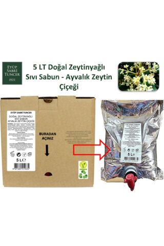 Eyüp Sabri Tuncer Ayvalık Zeytin Çiçeği Doğal Zeytinyağlı Sıvı Sabun 5 lt - Bag in Box
