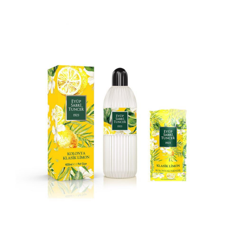 Eyüp Sabri Tuncer Kolonyalı Mendil ve Klasik Limon Kolonyası 400 ML
