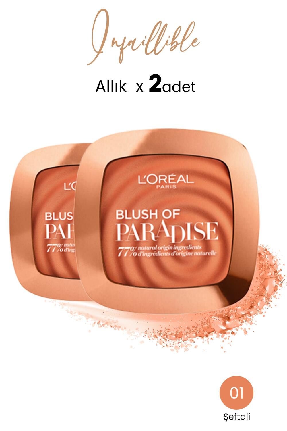 Loreal Paris Blush Of Paradise Allık Şeftali Tonu x 2 Adet