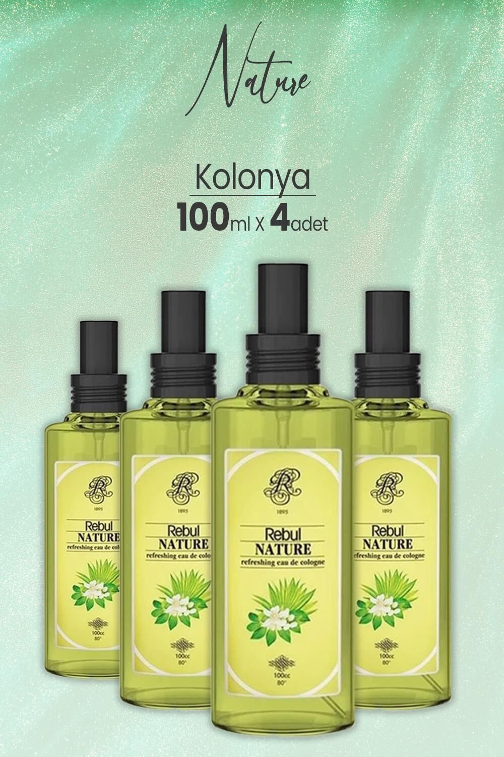Rebul Nature Sprey Kolonya 100 ml x 4 Adet