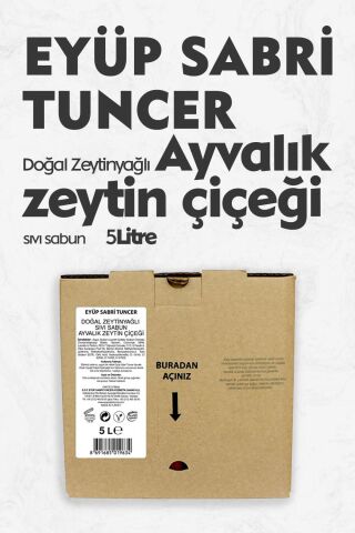 Eyüp Sabri Tuncer Ayvalık Zeytin Çiçeği Doğal Zeytinyağlı Sıvı Sabun 5 lt
