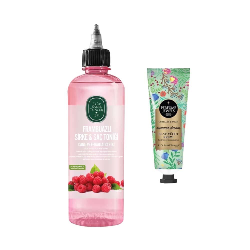 Frambuazlı Sirke & Saç Toniği 500 ml Ve Perfume Jewels Summer Dream El Kremi 50ML