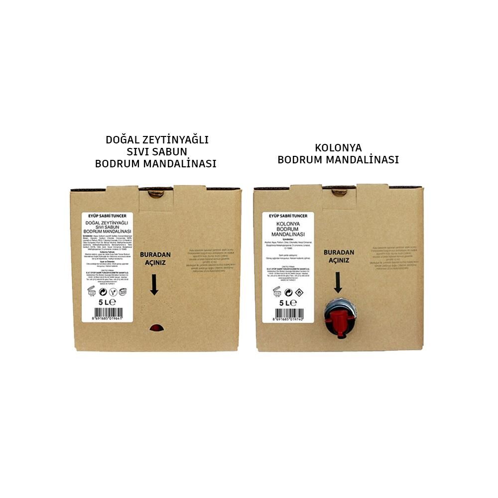 Eyüp Sabri Tuncer Bodrum Mandalinası Kolonyası ve Sıvı Sabunu 5 lt