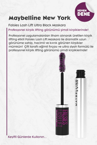 Maybelline Instant Anti Age Kapatıcı - 01 Light, Lash Maskara,016 Rust Ruj ,Micellar 400 ml ve ROSIE