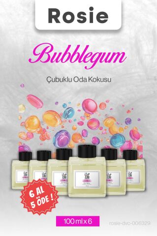Bubblegum (sakız) 6 AL 5 ÖDE, Rosie Çubuklu Oda Kokusu 100 ml