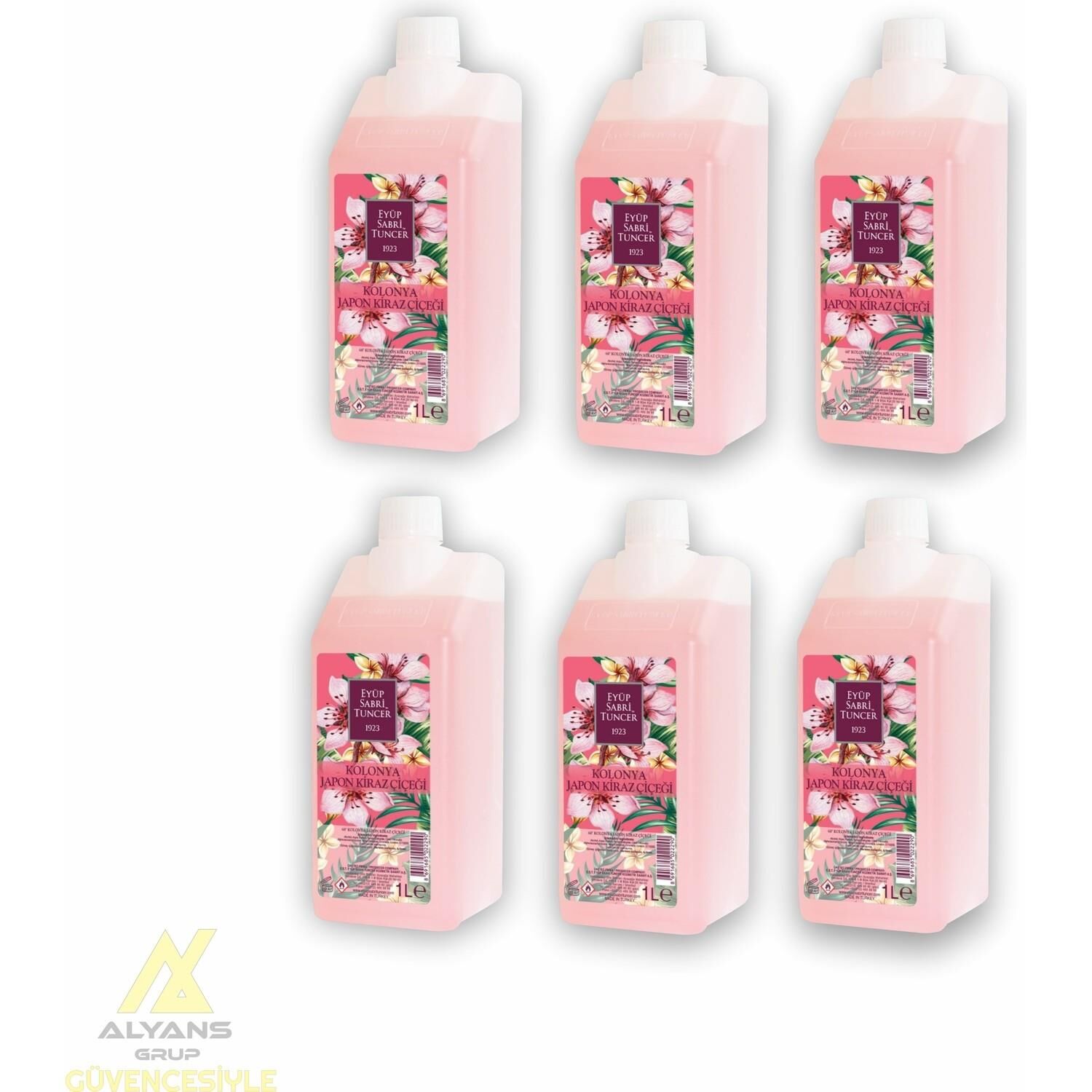Eyüp Sabri Tuncer Japon Kiraz Çiçeği Kolonyası Yedek Şişe 1 lt x 6