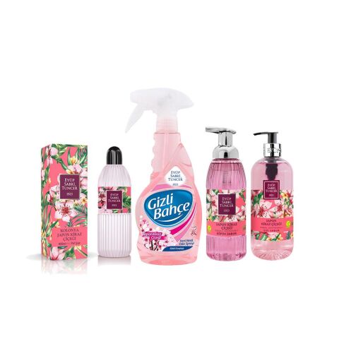 Eyüp Sabri Tuncer Japon Kiraz Çiçeği Kolonya 400 ML, Sıvı Sabun 500 ML, Köpük Sabun 500 ML, Oda Kokusu 500 ML