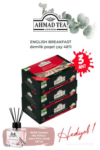 English Breakfast Demlik Poşet 3 Paket/48'li ve Oda Kokusu