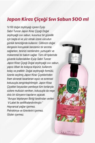 500 ML Sabun Paket  Japon Kiraz Çiçeği Köpük ve Sıvı, Zeytinyağlı, Beyaz Sabun, Çeşme Limonu ve Rosie