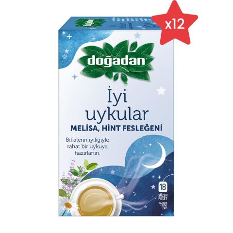Doğadan İyi Uykular Çayı Melisa ve Hint Fesleğeni x 12 Adet