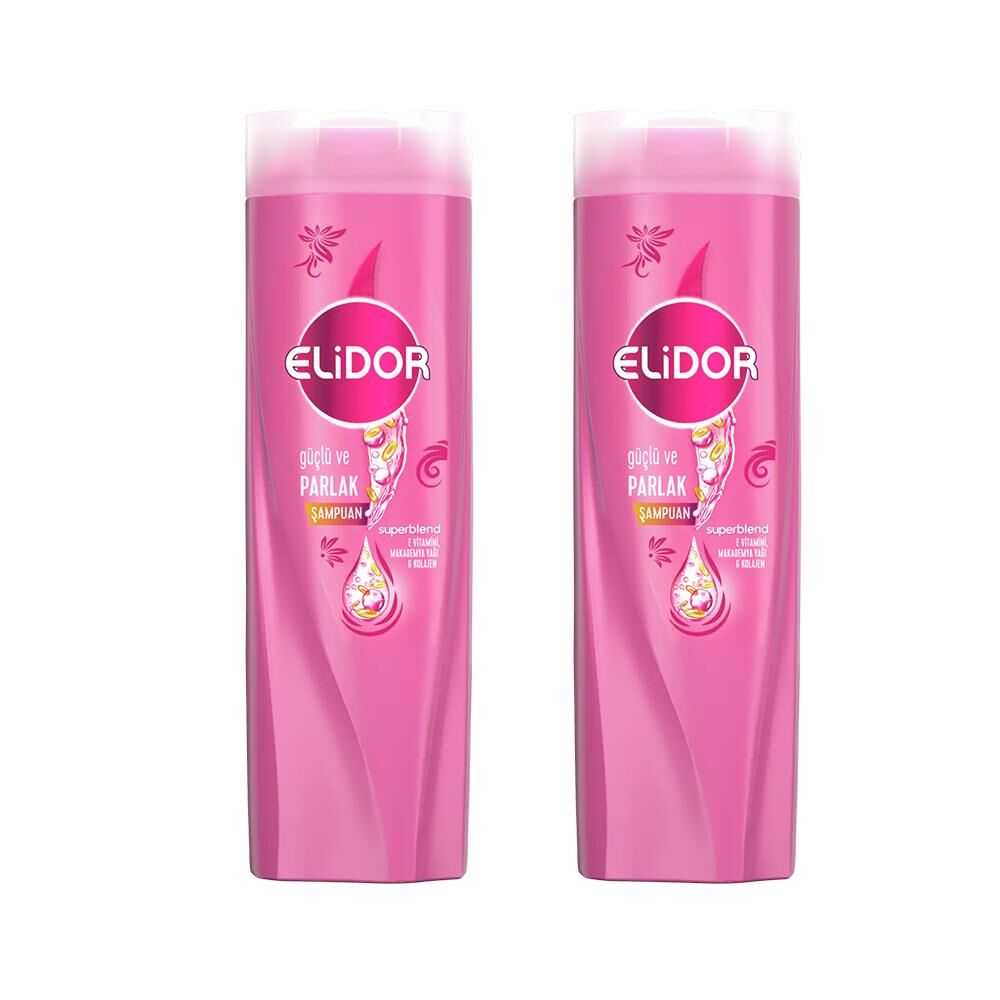 Elidor Superblend Saç Bakım Şampuanı Güçlü Ve Parlak Saçlar 650 ML x 2