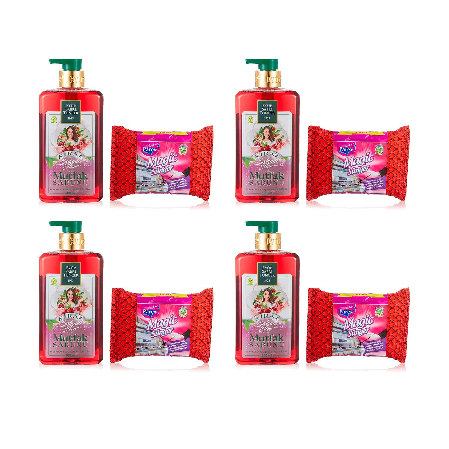Eyüp Sabri Tuncer Mutfak Sabunu Kiraz 500 ml x 4