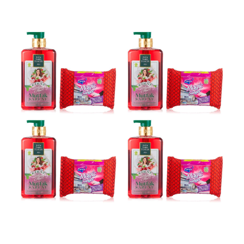 Eyüp Sabri Tuncer Mutfak Sabunu Kiraz 500 ml x 4