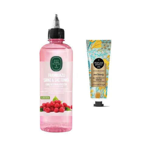 Frambuazlı Sirke & Saç Toniği 500 ml Ve Soul Beauty El ve Vücut Kremi 50 ml