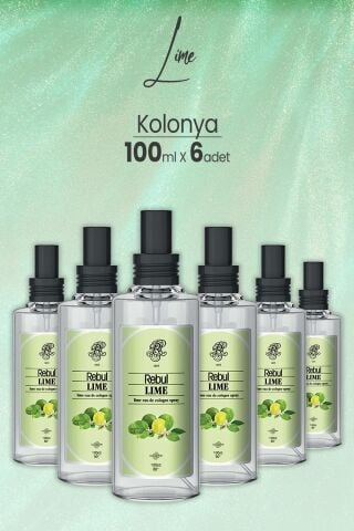 Rebul Lime, Limon Kolonyası 100 ml x 6 Adet