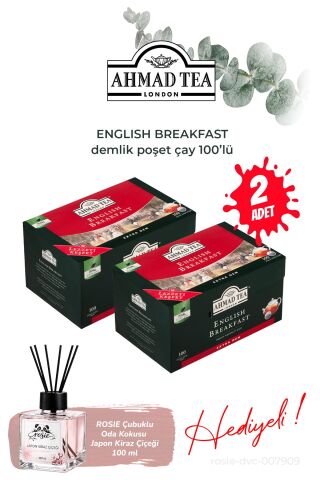 English Breakfast 100'lü Demlik Poşet 2 paket ve Oda Kokusu