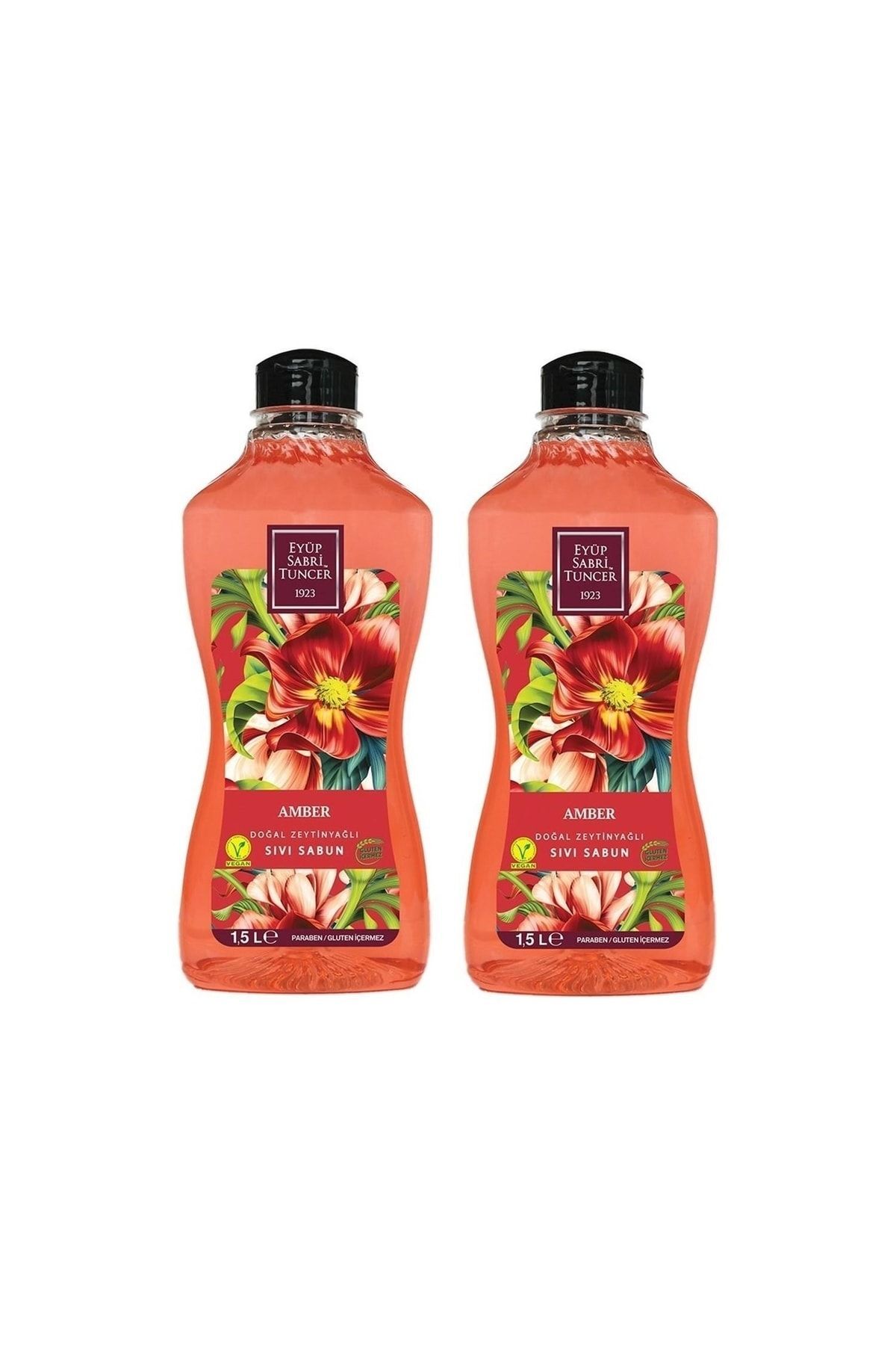 Eyüp Sabri Tuncer Doğal Zeytinyağlı Sıvı Sabun Amber 1500 Ml X 2