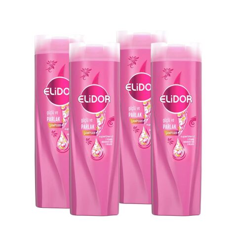 Elidor Superblend Saç Bakım Şampuanı Güçlü Ve Parlak Saçlar 650 ML x 4