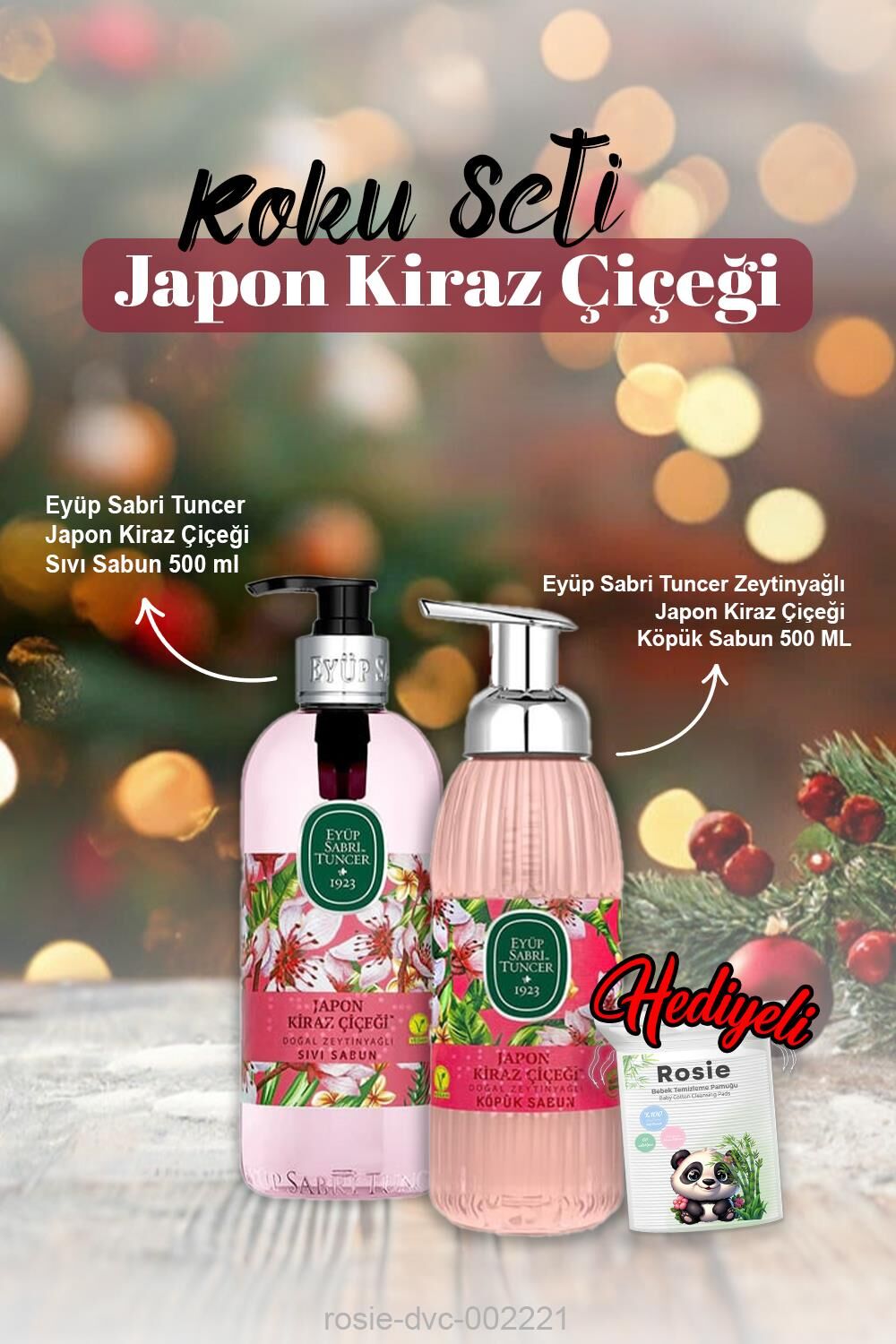 Eyüp Sabri Sıvı ve Köpük Sabun 500 ml Japon Kiraz Çiçeği ve Rosie Pamuk