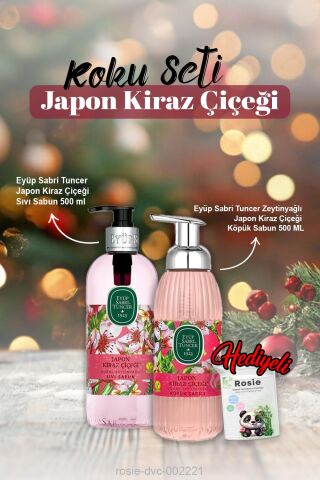 Eyüp Sabri Sıvı ve Köpük Sabun 500 ml Japon Kiraz Çiçeği ve Rosie Pamuk