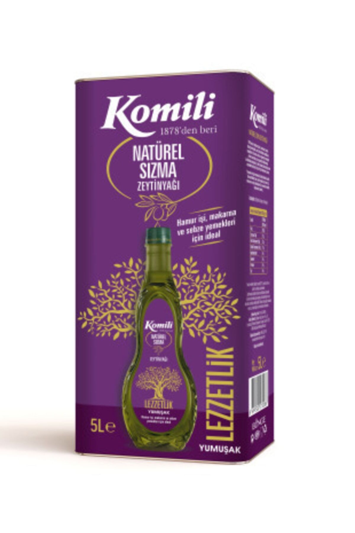 Komili Ege Sızması Naturel Sızma Zeytinyağı Teneke 5 L
