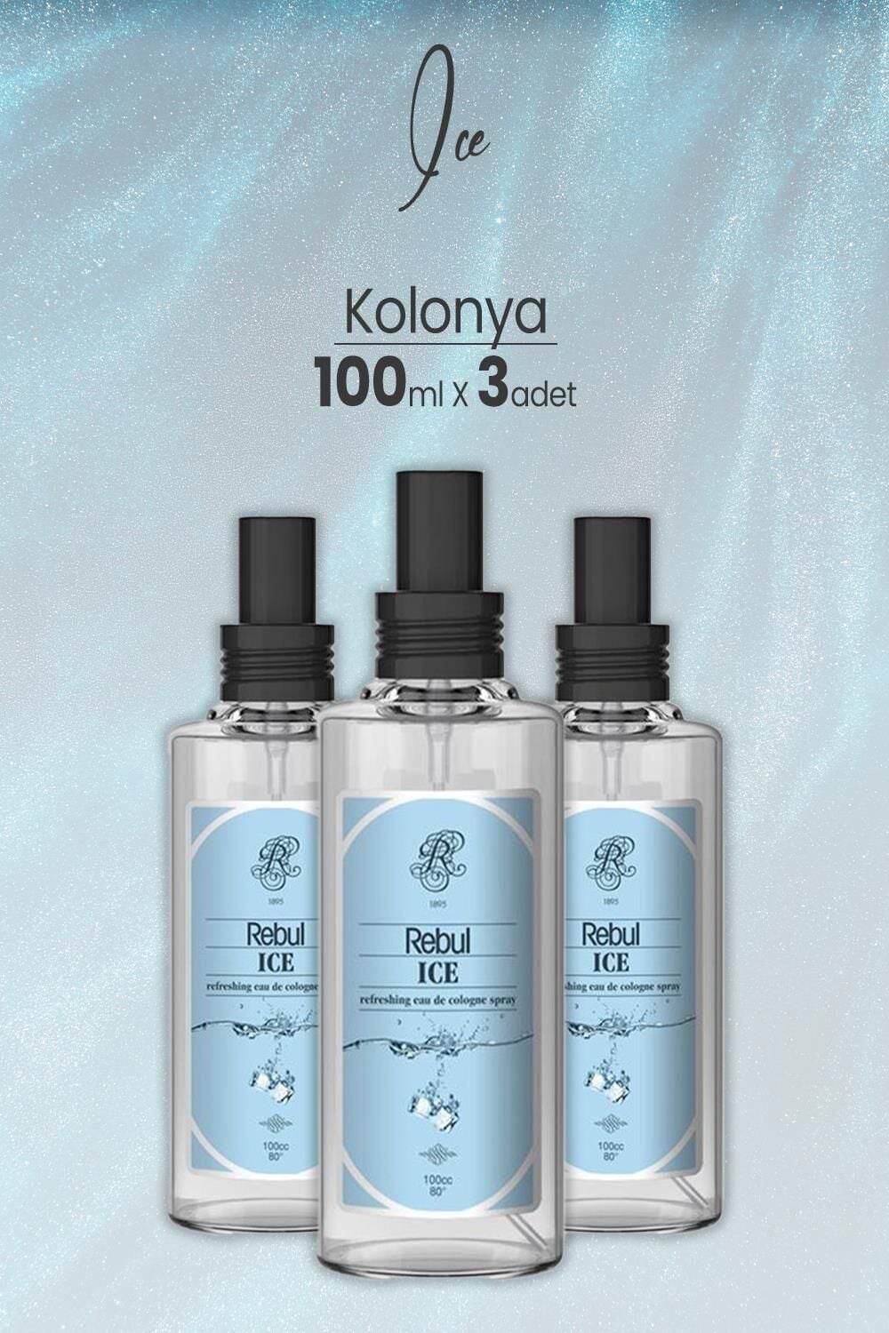 Rebul Ice Kolonya 100 ML x 3 Adet