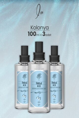 Rebul Ice Kolonya 100 ML x 3 Adet