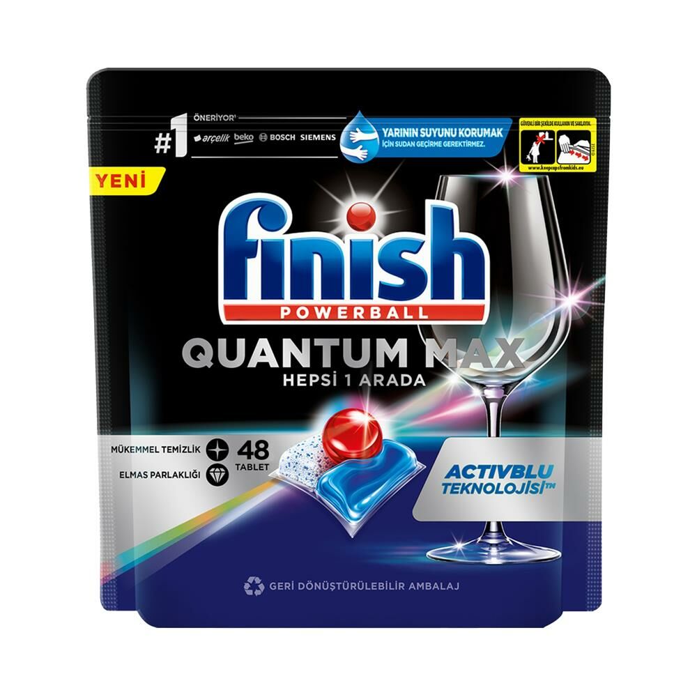 Finish Powerball Quantum Max Hepsi Bir Arada 48'li Bulaşık Tableti