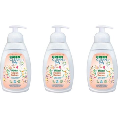 Green Clean Baby Köpük Sabun 450 ml x 3 Adet