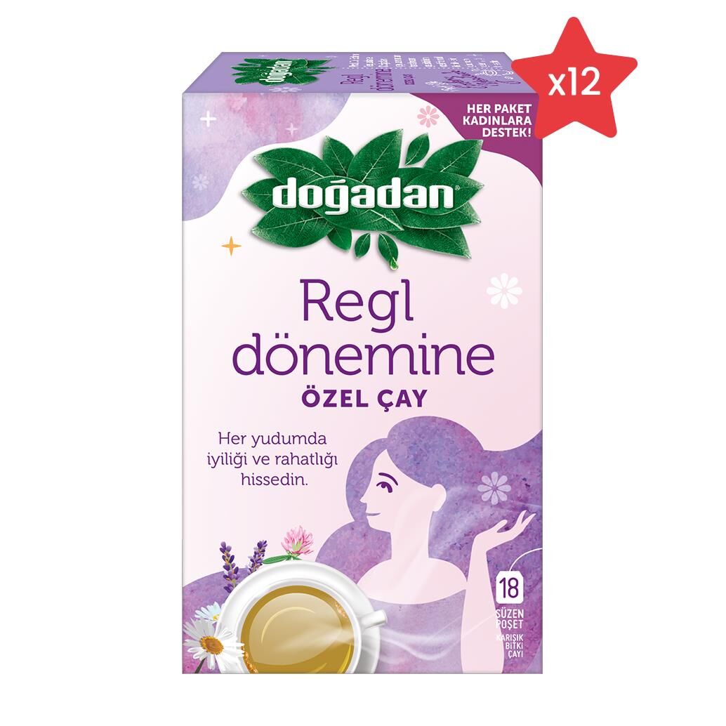 Doğadan Regl Dönemine Özel Bitki Çayı x 12