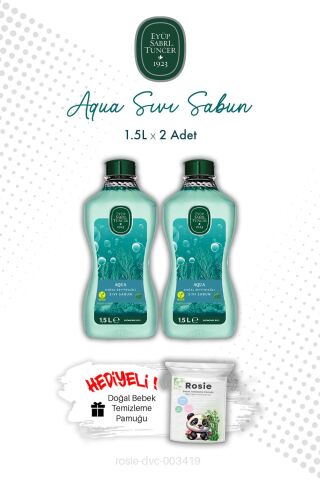 Aqua Eyüp Sabri Tuncer 1.5L Sıvı Sabun X2 ve ROSIE