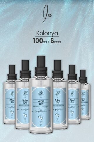 Rebul Ice Kolonya 100 ML x 6 Adet