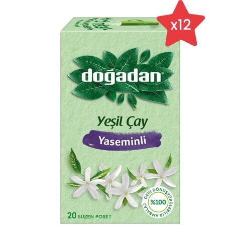 Doğadan Yeşil Çay Yaseminli x 12