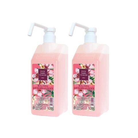 Eyüp Sabri Tuncer Japon Kiraz Çiçeği Kolonyası Sprey Başlıklı 1 lt x 2
