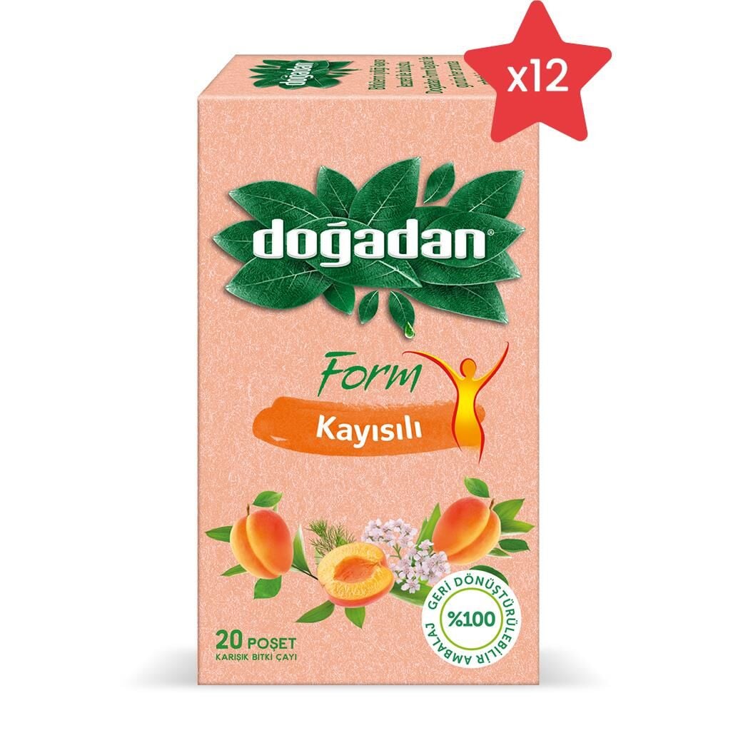 Doğadan Form Çay Kayısılı X 12
